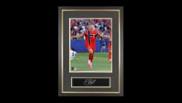 Erling Haaland Official 2026 World Cup Signed Plaque & Photo Frame: Goal vs Iraq