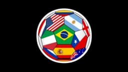 Soccer Ball With Various Flags Sticker