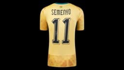 Antoine Semenyo Back Signed Ghana 2025-26 Away Shirt In Deluxe Packaging