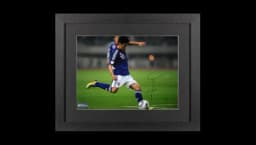 Shinji Kagawa Signed Japan Photo In Black Wooden Frame: Blue Samurai