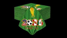 FIFA World Cup 2026 Napkins 80 Pack - Multicolor