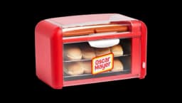 Hot Dog Roller & Bun Warmer - Red