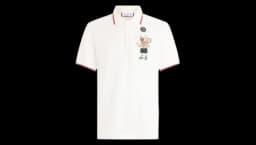 Tennis Patch Polo Shirt - White