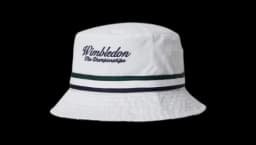 Wimbledon Reversible Bucket Hat - White