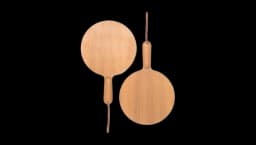 Wooden Table Tennis Paddles - Caramel-Brown