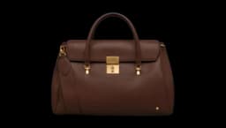 Bolton Weekender Bag in Soft Calf Leather Holdall - Brown
