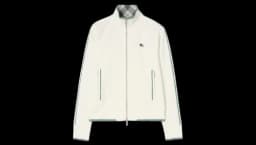 Nylon Cotton Tennis Jacket - White/Green