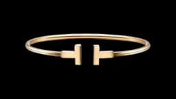 Tiffany T Wire Bangle - 18KT Yellow Gold