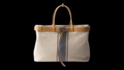 Buckle Canvas & Leather Bag