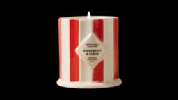 Gourmand Strawberry & Crème Ceramic Candle