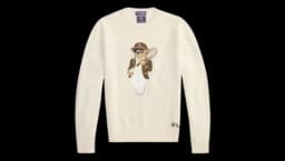 Purple Label Wimbledon Polo Bear Jumper - Classic Cream