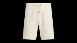 Purple Label Wimbledon Cotton-Cashmere Fleece Short - Classic Cream