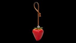 Strawberry Bag Charm - Red