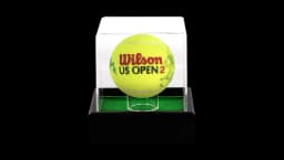 John McEnroe & Bjorn Borg Dual Signed US Open Tennis Ball In Acrylic Case