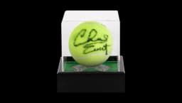 Chris Evert Signed Penn Tennis Ball In Acrylic Case