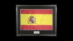 Carlos Alcaraz Signed & Framed Spain Flag