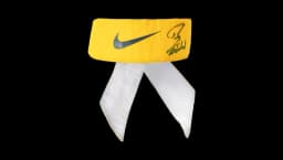 Match Worn Rafael Nadal Signed Yellow Bandana
