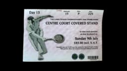 2006 Wimbledon Federer v Nadal First Final Centre Court Ticket