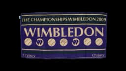 Match Used Roger Federer Signed 2009 Wimbledon Towel