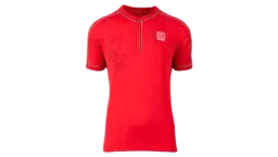 Match Issue Roger Federer Signed Red Uniqlo Shanghai Masters Shirt