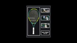 Signed Nick Kyrgios Framed Racket – Tennis Icon Autograph