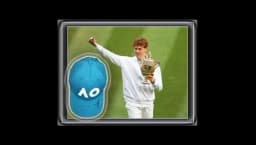 Jannik Sinner Signed Cap Framed Dome – Wimbledon Winner 2025 JSA COA