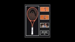 Coco Gauff Signed Framed Racket - Roland Garros Champion 2025