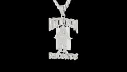 Logo Flat Ice Chain - Silver