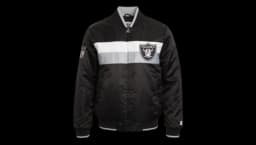 Las Vegas Raiders Ambassador Satin Varsity Jacket