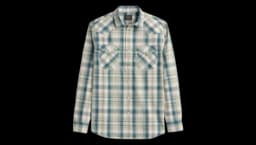 Plaid Canyon Cotton Shirt - Blue Plaid