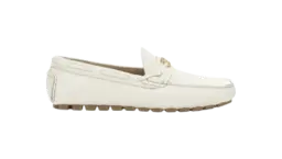 VLogo Signature Leather Loafers - White