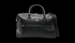 Leather Duffle Bag - Black