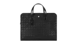 Thin Briefcase in Extreme Leather - Black