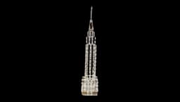 Empire State Building Crystal Figurine - Clear