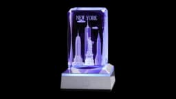 3D Crystal Statue Of New York