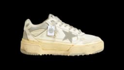 Forty2 with laces with Crystals & Grey TPU Star - White Leather