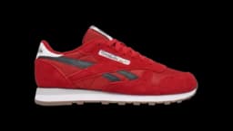 Classic Leather Sneakers - Flash Red/Grey 6/Ftwr White