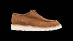 Paraboot Suede Derby Shoes - Camel Brown
