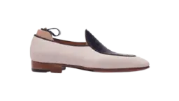 Belgian Loafers - Blue/Off-White