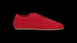 Suede Sneakers - Red