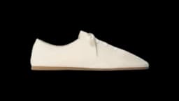 Souris Trainers in Cotton Canvas - Light Cream