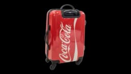 Coca-Cola Script Hardcase Luggage - Red/White/Black