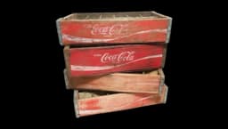 Original Vintage Wooden Coca-Cola Bottle Crate - Red 24 Slots