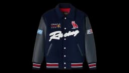 Racing Varsity Jacket - Navy