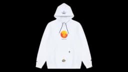 Moonface Graphic Hoodie Fanta - White/Orange