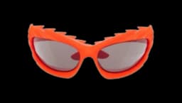 Oval-Frame Sunglasses - Orange