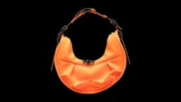 Half Moon Shoulder Bag - Orange