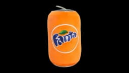 Fanta Orange Soda Can Plush with Sound
