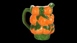 Decanter Arancione in Dolomite - Orange/Green