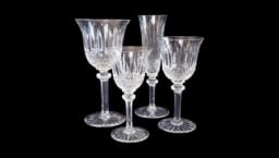 Crystal Glasses Tommy Pattern Set Of 4 - Clear
